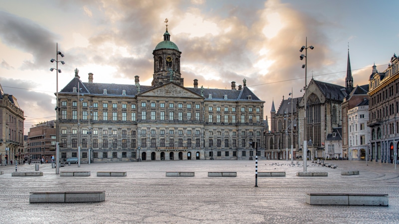 Praça do Dam em Amsterdam
