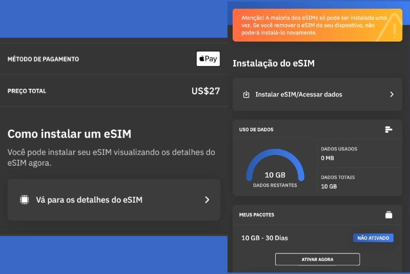 chip eletrônico Airalo