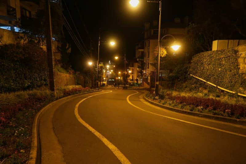 Rua Torta a noite