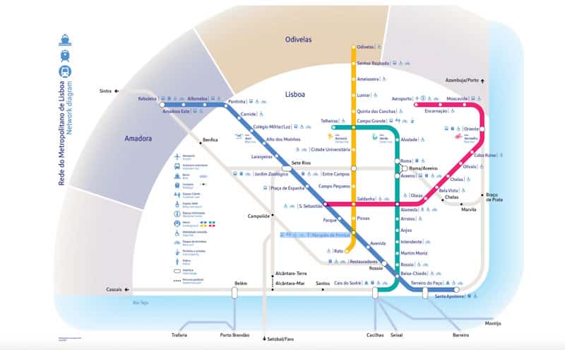 Como ir de metro do aeroporto ao centro de Lisboa