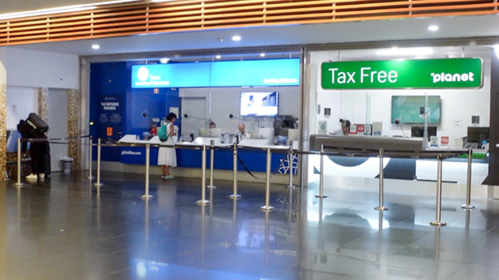 Guichês de Tax Free no aeroporto de Lisboa