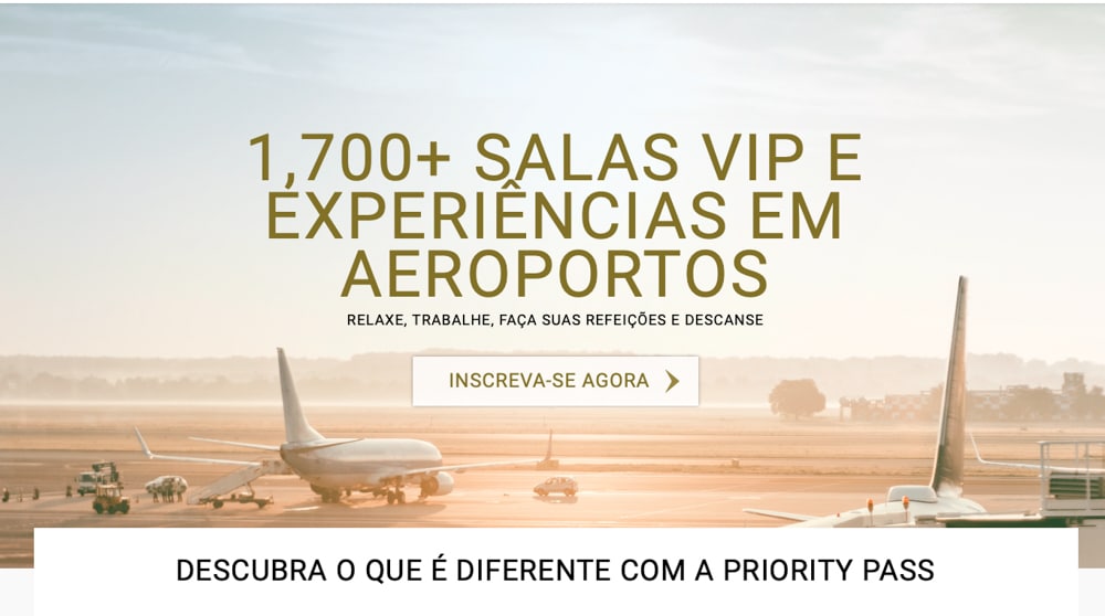 Destaque e estatísticas sobre as salas VIP Priority Pass.