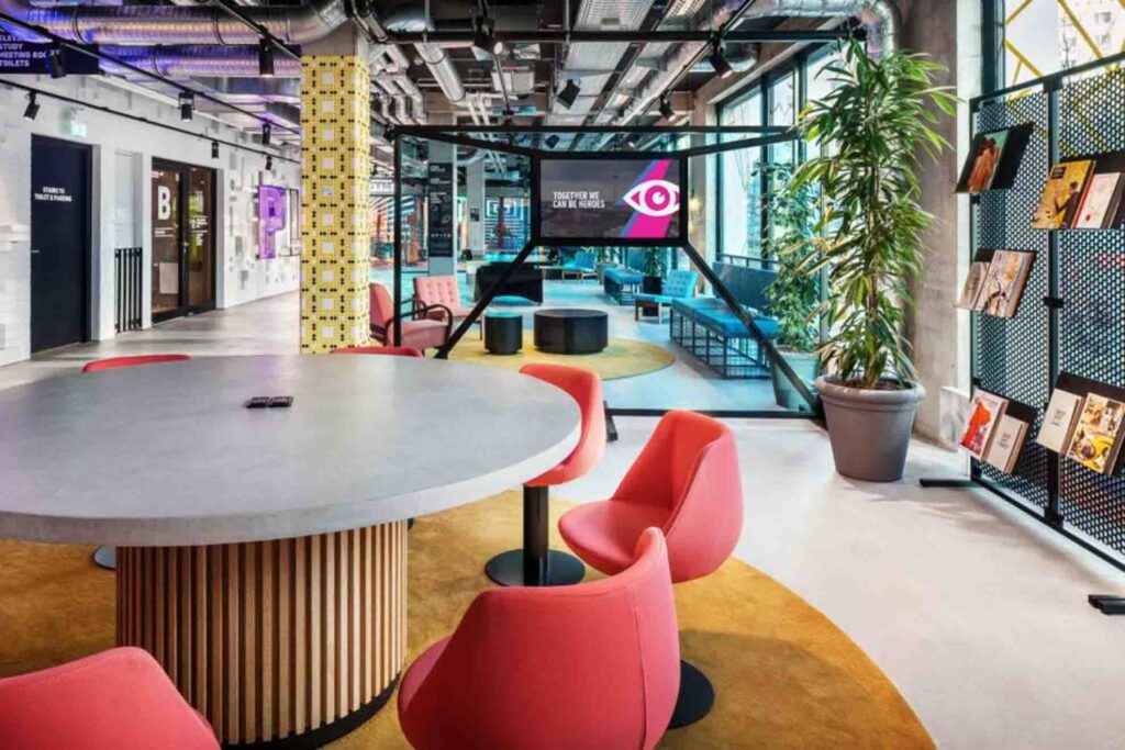 Area comum do The social Hub