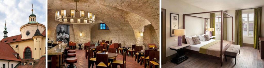 Ótima opção para se hospedar em Praga, o Augustine hotel é lindo.