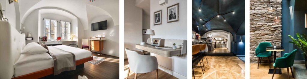 Lindo hotel design em Praga.