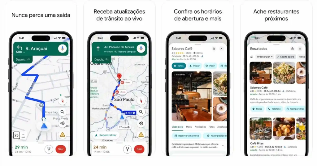 Melhor app de navegação Google Maps