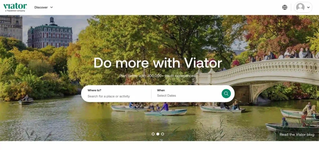 Site de busca de atrações viator ótimo pra planejar viagens