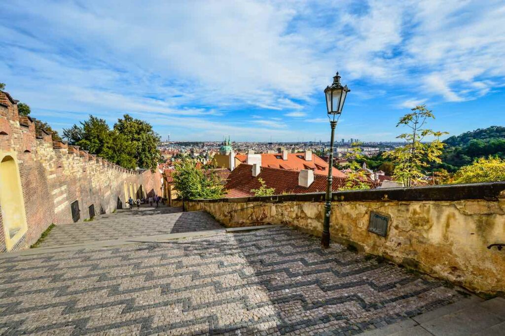 Vista panorâmica de Praga do castelo.