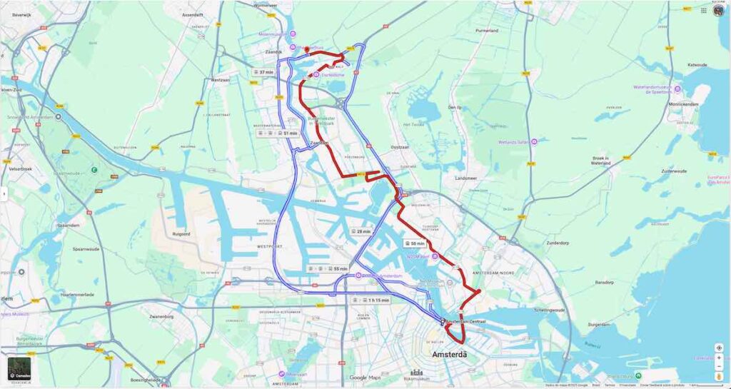 Zaanse Schans bate e volta saindo de Amsterdam